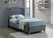 Single Bed Aspen Velvet | size: Length: 216cm, Width: 108cm, Height: 124cm | color: Gray | image: 1 | variant: 1010246