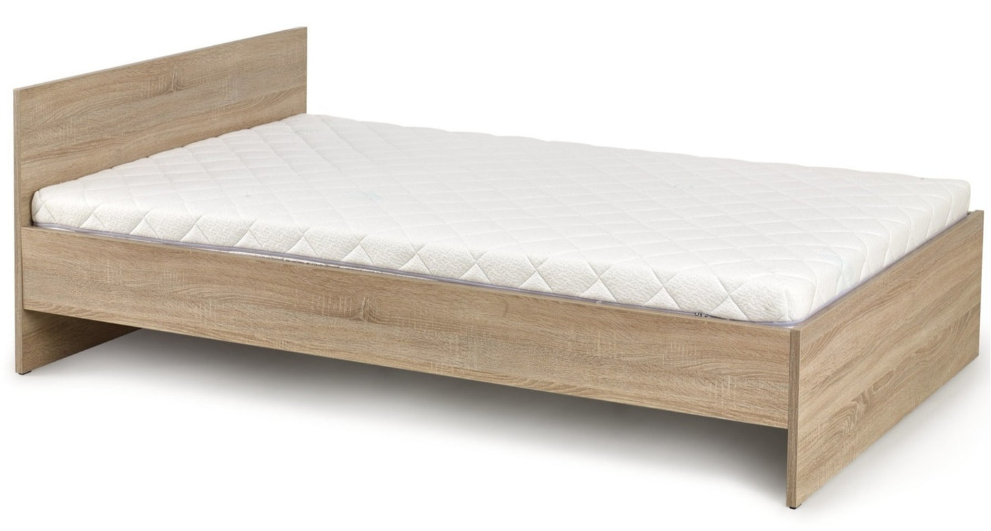 Single Bed Copenhagen | size: Length: 205cm, Width: 95cm, Height: 70cm | color: Oak | image: 1 | variant: 1003410