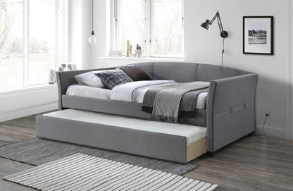 Single Bed East Aspen | size: Length: 221cm, Width: 97cm, Height: 80cm | color: Gray | image: 2 | variant: 1006686