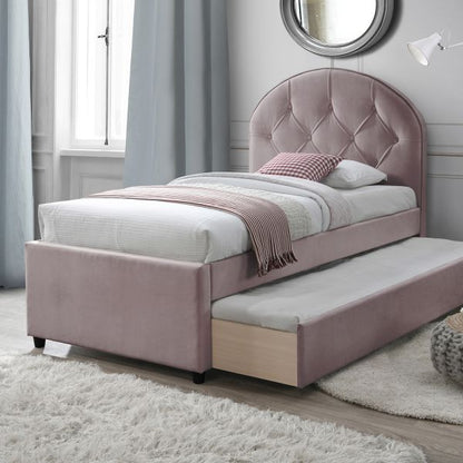 Single Bed East Weybridge | size: Length: 215.5cm, Width: 98cm, Height: 117.5cm | color: Pink | image: 2 | variant: 1005200