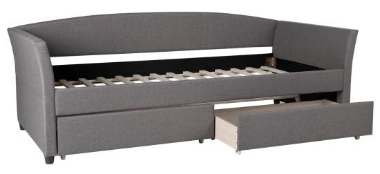 Single Bed Genesis | size: Length: 220cm, Width: 98cm, Height: 78cm | color: Gray | image: 3 | variant: 1010926