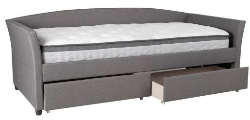 Single Bed Genesis | size: Length: 220cm, Width: 98cm, Height: 78cm | color: Gray | image: 4 | variant: 1010926