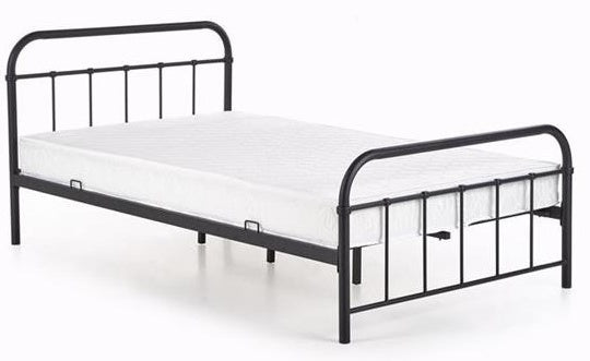 Single Bed Linda | size: Length: 209cm, Width: 124cm, Height: 93cm | color: Black | image: 0 | variant: 1010197