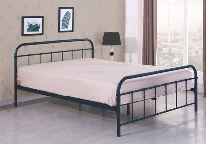 Single Bed Linda | size: Length: 209cm, Width: 124cm, Height: 93cm | color: Black | image: 2 | variant: 1010197