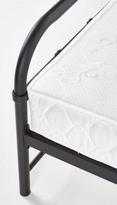 Single Bed Linda | size: Length: 209cm, Width: 124cm, Height: 93cm | color: Black | image: 8 | variant: 1010197