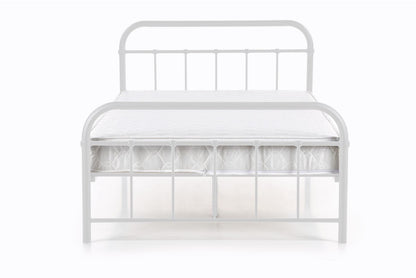 Single Bed Linda | size: Length: 209cm, Width: 124cm, Height: 93cm | color: White | image: 2 | variant: 1010198