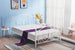 Single Bed Moscow | size: Length: 209cm, Width: 124cm, Height: 93cm | color: White | image: 1 | variant: 1003418