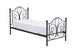 Single Bed Moscow | size: Length: 209cm, Width: 94cm, Height: 93cm | color: Black | image: 1 | variant: 1003422