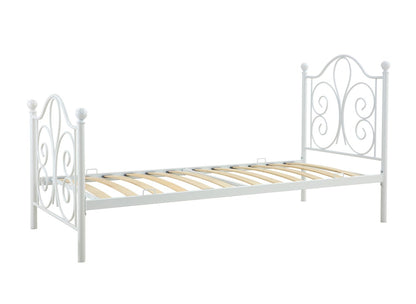 Single Bed Moscow | size: Length: 209cm, Width: 94cm, Height: 93cm | color: White | image: 3 | variant: 1003421