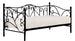 Single Bed Mumbai | size: Length: 210cm, Width: 99cm, Height: 89cm | color: Black | image: 1 | variant: 1003425