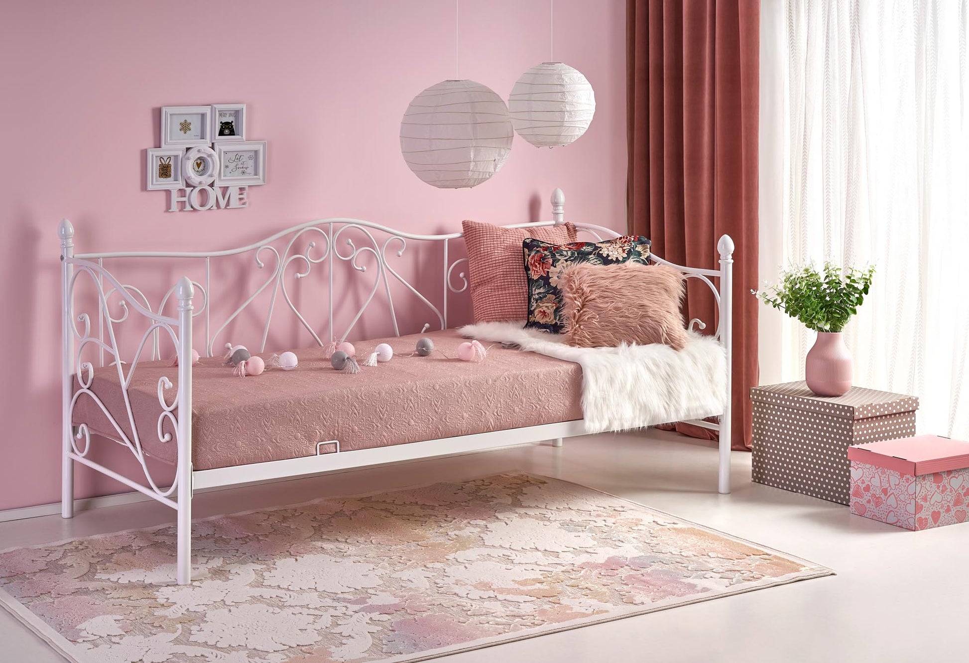 Single Bed Mumbai | size: Length: 210cm, Width: 99cm, Height: 89cm | color: White | image: 3 | variant: 1003424