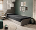 Single Bed Parys GR | size: Length: 195cm, Width: 90cm, Height: 55cm | color: Sawana | image: 1 | variant: 1010440