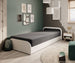 Single Bed Parys W 1 | size: Length: 195cm, Width: 90cm, Height: 55cm | color: Sawana | image: 1 | variant: 1010454