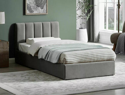 Single Bed St Neots | size: Length: 215cm, Width: 97cm, Height: 79cm | color: Gray | image: 0 | variant: 1004604
