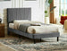 Single Bed Uckfield | size: Length: 214cm, Width: 101cm, Height: 102cm | color: Gray | image: 0 | variant: 1004598
