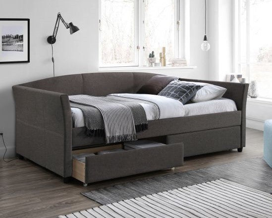 Single Bed Warrington | size: Length: 220cm, Width: 98cm, Height: 78cm | color: Gray | image: 1 | variant: 1005002