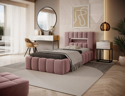 Single Bed West Bastia 1 | size: Length: 234cm, Width: 108cm, Height: 92cm | color: Nube | image: 0 | variant: 1013704