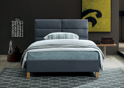 Single Bed Whitehaven | size: Length: 213cm, Width: 126cm, Height: 91cm | color: Gray | image: 2 | variant: 1007830