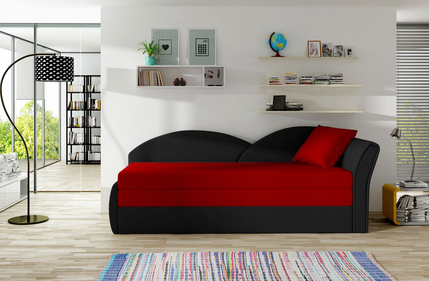 Sleeper Sofa Aga 6 | size: Width: 80cm, Height: 77cm, Depth: 218cm | color: Alova | image: 1 | variant: 1017124