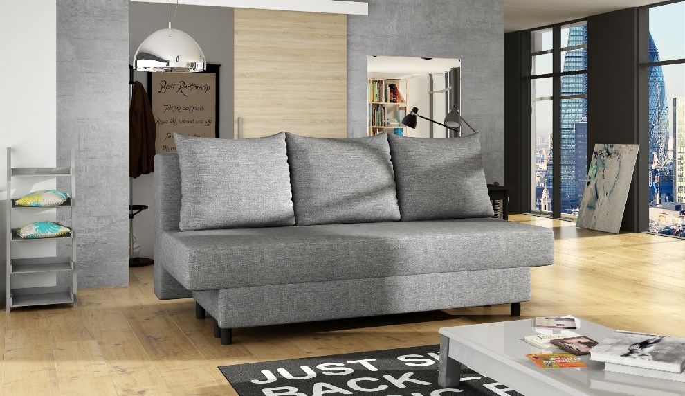Sleeper Sofa Amaza 2 | size: Width: 190cm, Height: 93cm, Depth: 82cm | color: Gray | image: 1 | variant: 1012681