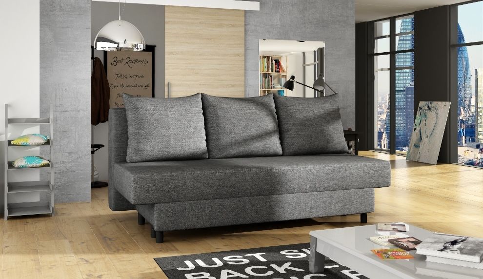 Sleeper Sofa Amaza | size: Width: 190cm, Height: 93cm, Depth: 82cm | color: Gray | image: 0 | variant: 1012679