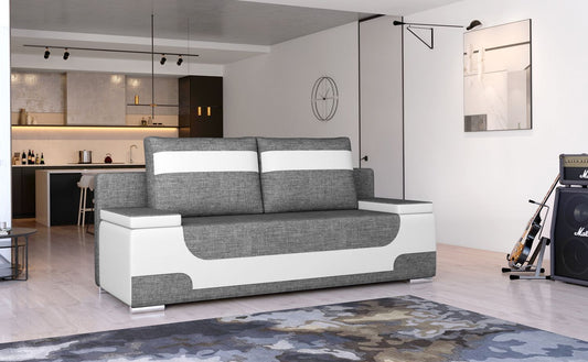 Sleeper Sofa Area 2 | size: Width: 92cm, Height: 73cm, Depth: 200cm | color: Sawana/Soft | image: 1 | variant: 1017146