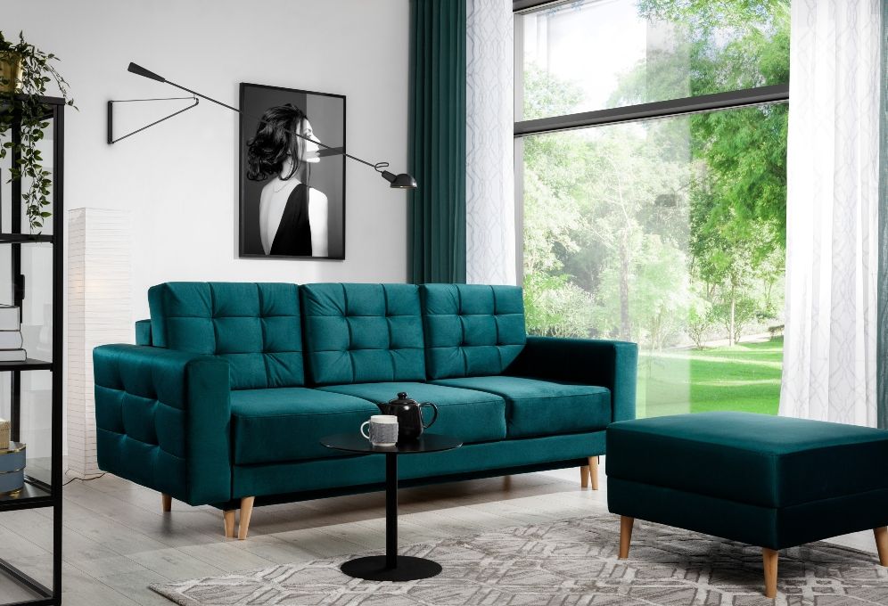 Sleeper Sofa Asgard 17 | size: Width: 235cm, Height: 86cm, Depth: 95cm | color: Green | image: 0 | variant: 1012790