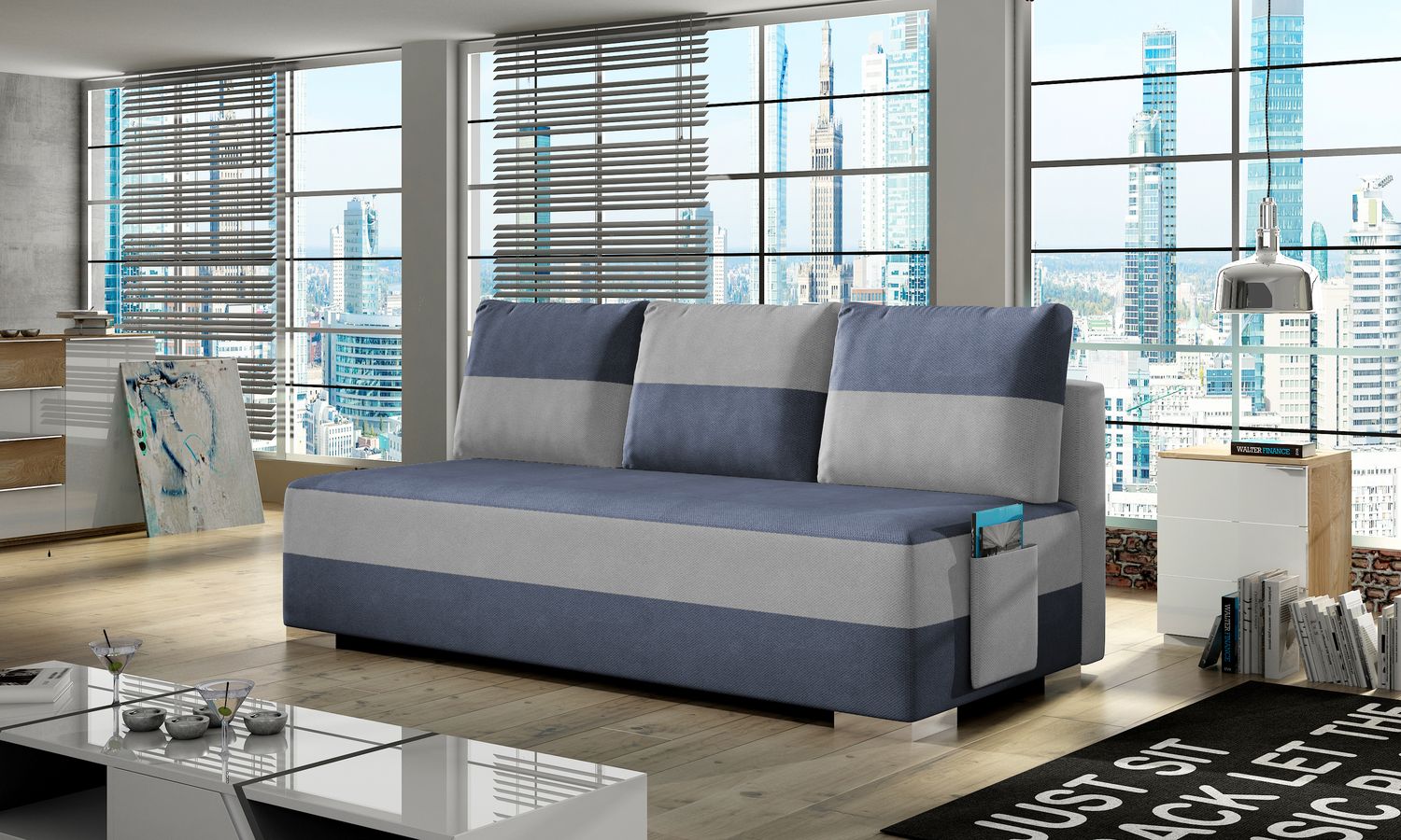 Sleeper Sofa Atila 14 | size: Width: 50cm, Height: 83cm, Depth: 200cm | color: Soro | image: 1 | variant: 1017188
