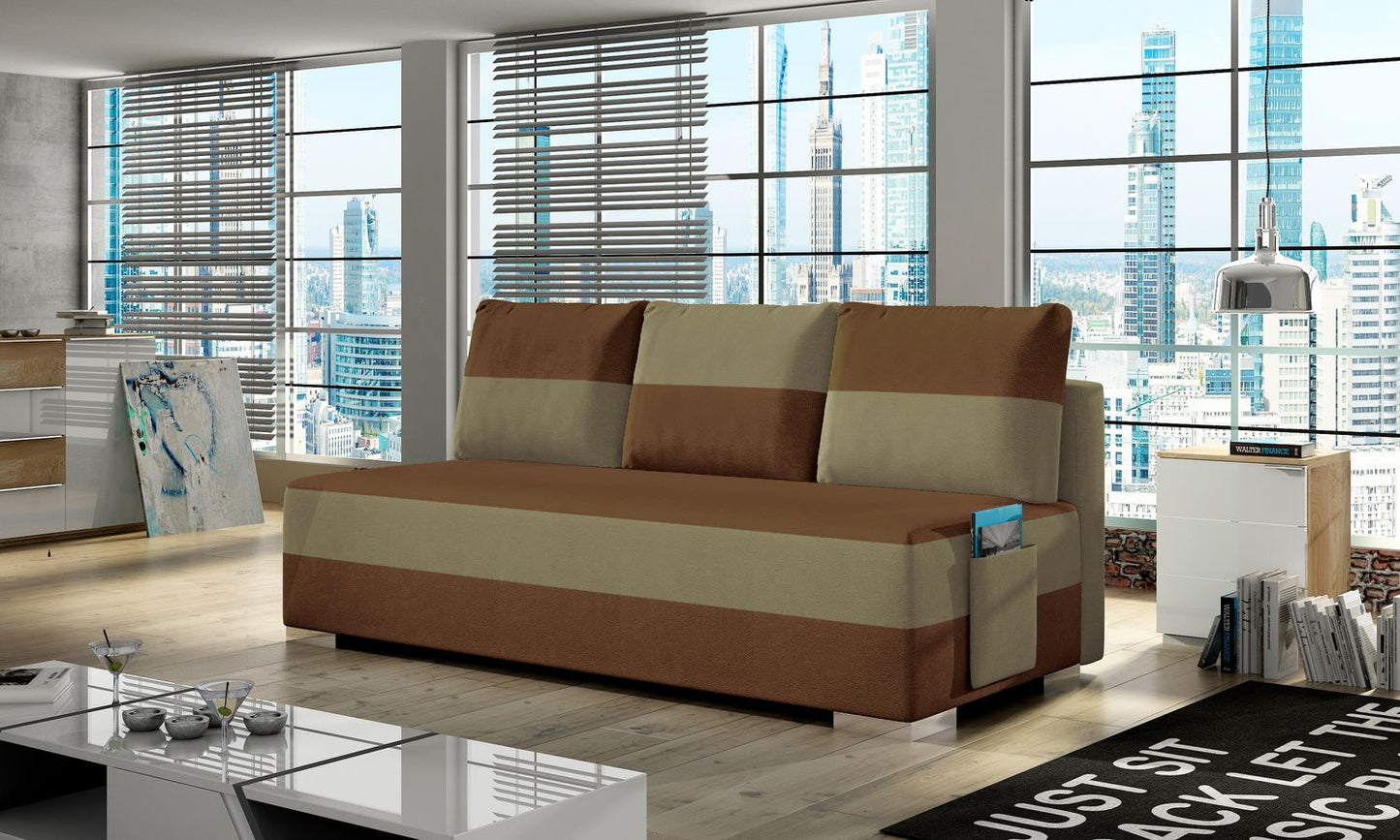Sleeper Sofa Atila 2 | size: Width: 50cm, Height: 83cm, Depth: 200cm | color: Alova | image: 1 | variant: 1017176