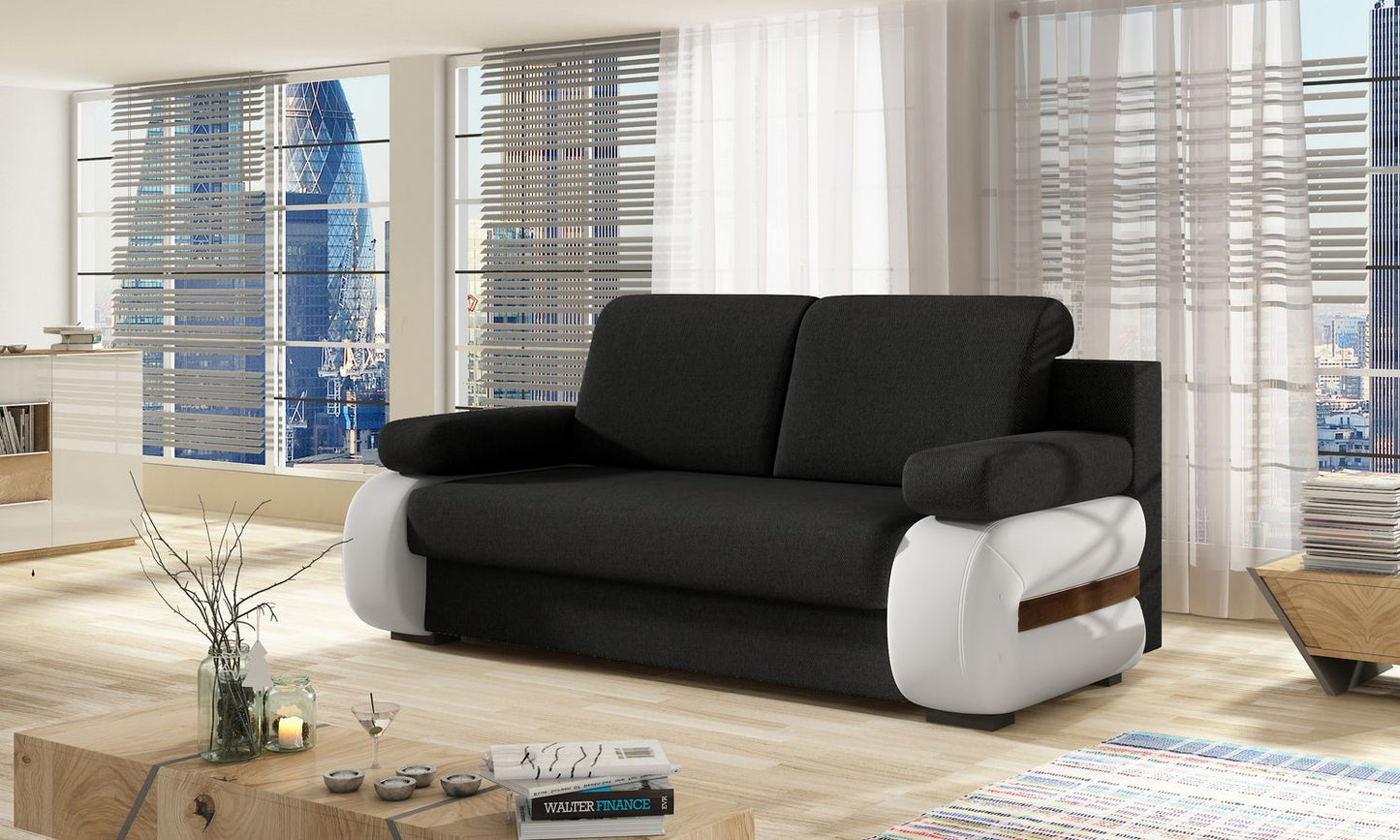 Sleeper Sofa Bargoed 9 | size: Width: 56cm, Height: 84cm, Depth: 202cm | color: Sawana/Soft | image: 1 | variant: 1017899