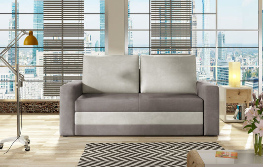 Sleeper Sofa Blackburn 1 | size: Width: 151cm, Height: 90cm, Depth: 90cm | color: Gray | image: 1 | variant: 1015032