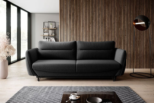 Sleeper Sofa Charlotte 1 | size: Width: 236cm, Height: 90cm, Depth: 90cm | color: Black | image: 0 | variant: 1013952