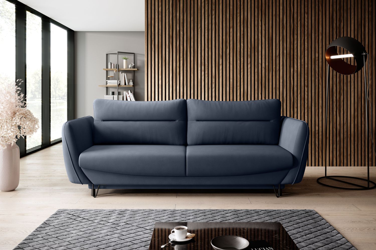 Sleeper Sofa Charlotte 29 | size: Width: 95cm, Height: 90cm, Depth: 236cm | color: Poco | image: 1 | variant: 1018094