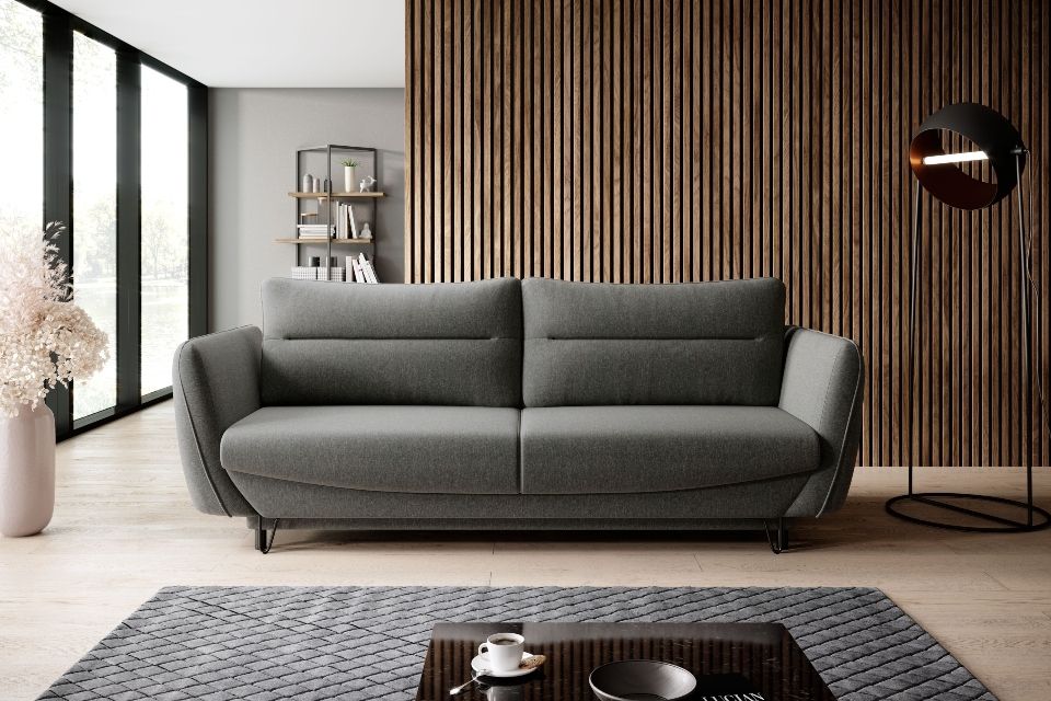 Sleeper Sofa Charlotte | size: Width: 236cm, Height: 90cm, Depth: 90cm | color: Gray | image: 0 | variant: 1013951