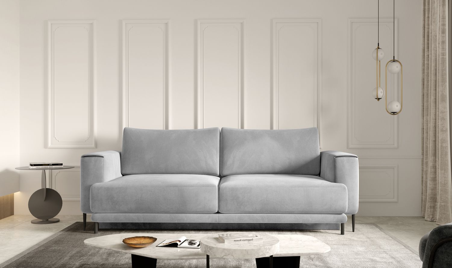 Sleeper Sofa Dalia 11 | size: Width: 90cm, Height: 90cm, Depth: 260cm | color: Sola | image: 1 | variant: 1017237