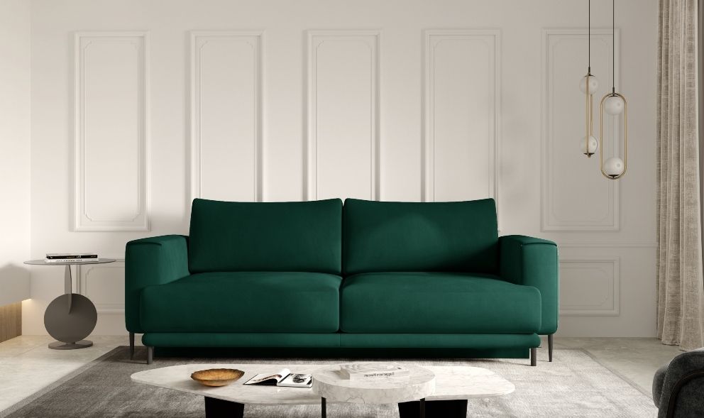 Sleeper Sofa Dalia 9 | size: Width: 260cm, Height: 90cm, Depth: 95cm | color: Green | image: 0 | variant: 1012706