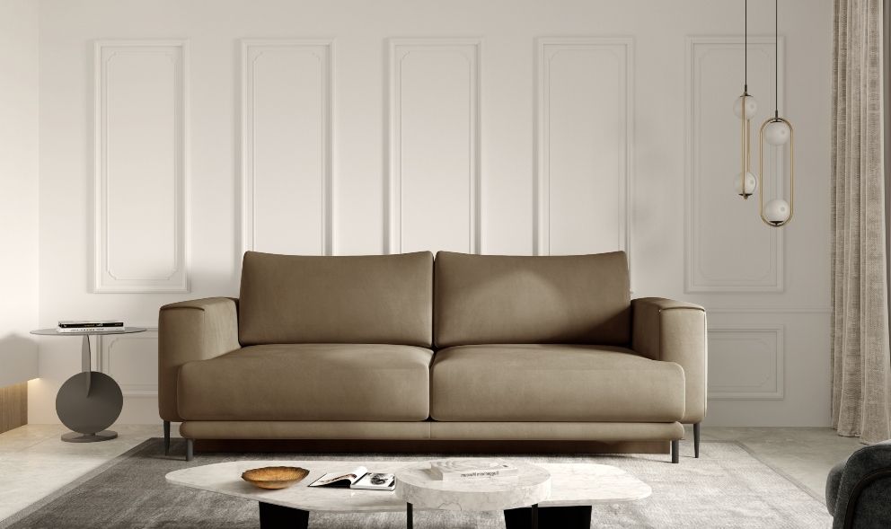 Sleeper Sofa East Grantham 7 | size: Width: 260cm, Height: 90cm, Depth: 95cm | color: Brown | image: 0 | variant: 1013888
