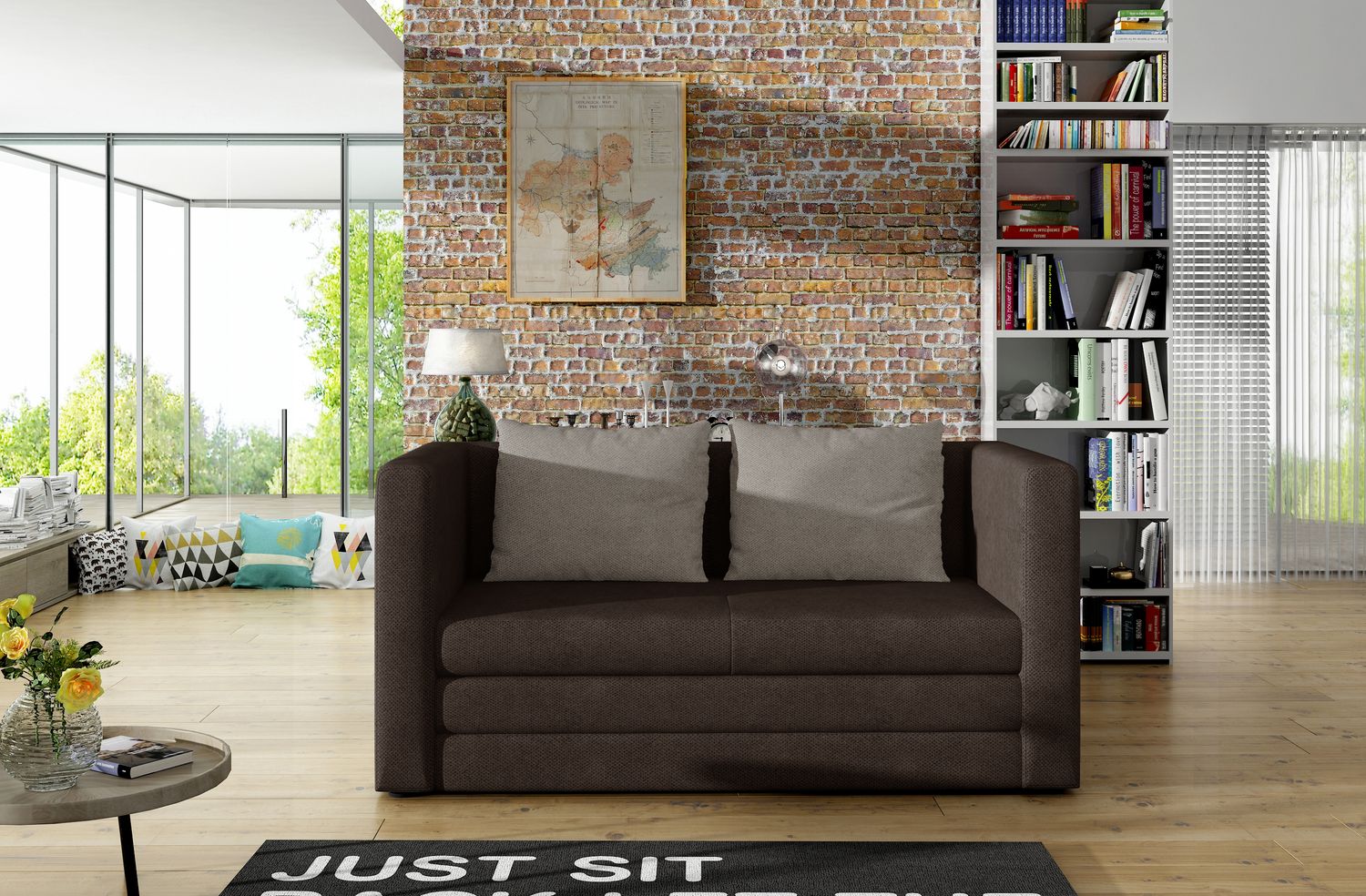 Sleeper Sofa East Horncastle 4 | size: Width: 70cm, Height: 62cm, Depth: 132cm | color: Soro | image: 1 | variant: 1017981