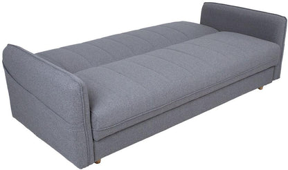 Sleeper Sofa East Salamanca | size: Width: 200cm, Height: 93cm, Depth: 88cm | color: Gray | image: 2 | variant: 1006261