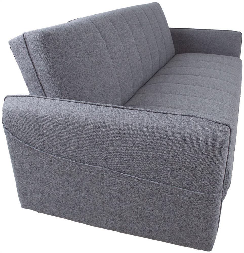 Sleeper Sofa East Salamanca | size: Width: 200cm, Height: 93cm, Depth: 88cm | color: Gray | image: 5 | variant: 1006261