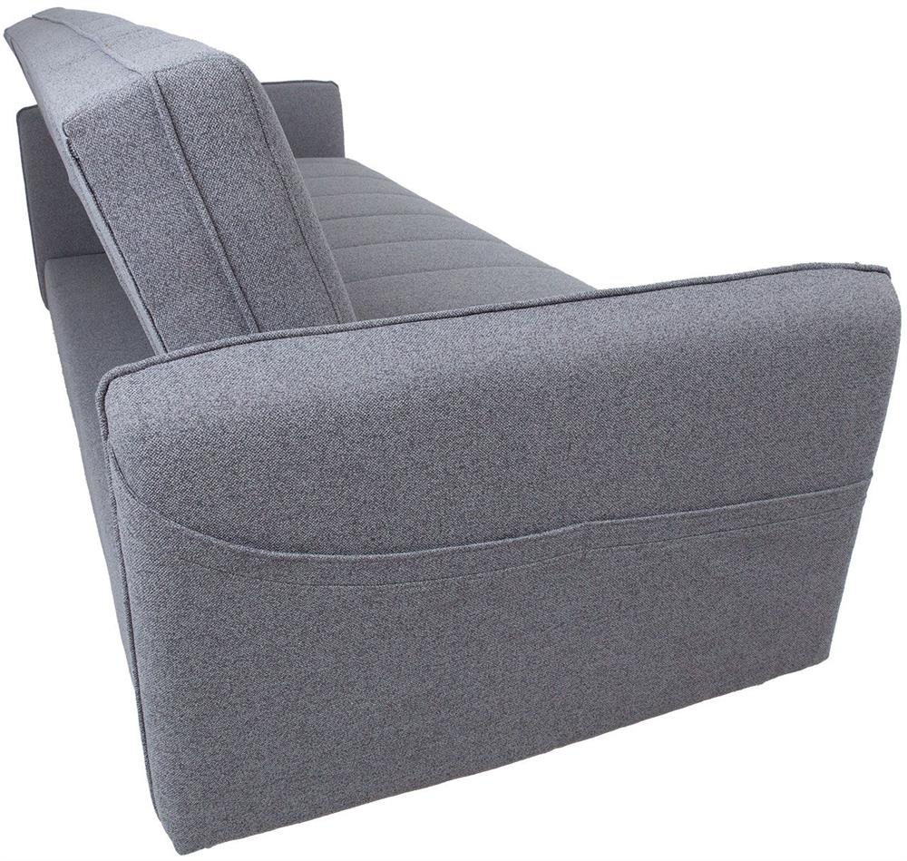 Sleeper Sofa East Salamanca | size: Width: 200cm, Height: 93cm, Depth: 88cm | color: Gray | image: 6 | variant: 1006261