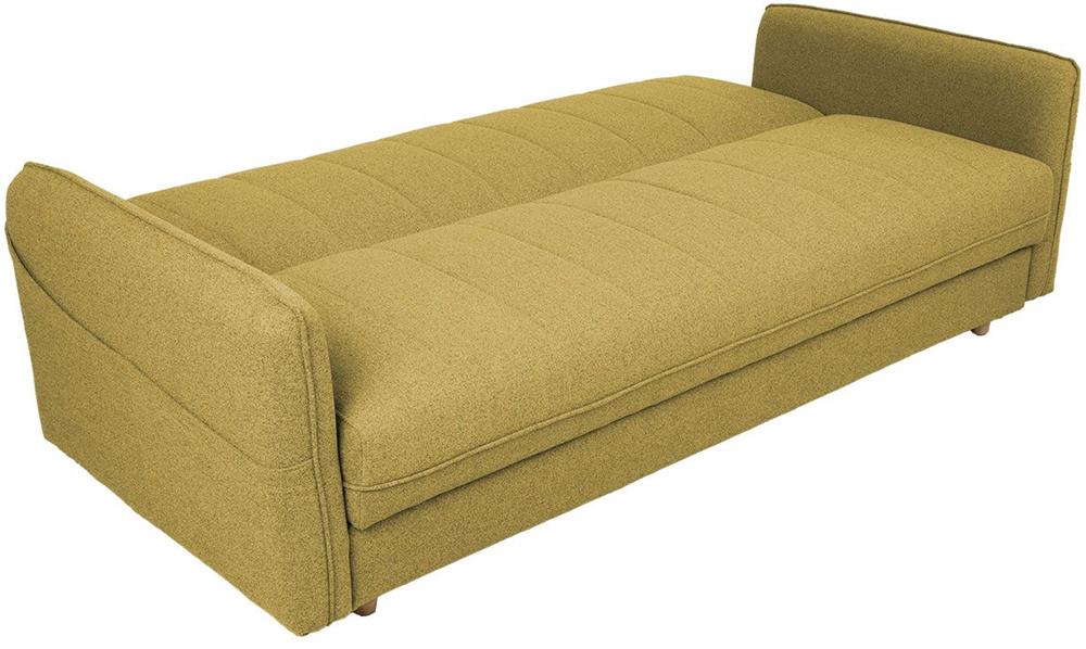 Sleeper Sofa East Salamanca | size: Width: 200cm, Height: 93cm, Depth: 88cm | color: Yellow | image: 2 | variant: 1006262