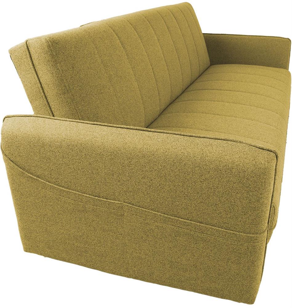 Sleeper Sofa East Salamanca | size: Width: 200cm, Height: 93cm, Depth: 88cm | color: Yellow | image: 5 | variant: 1006262