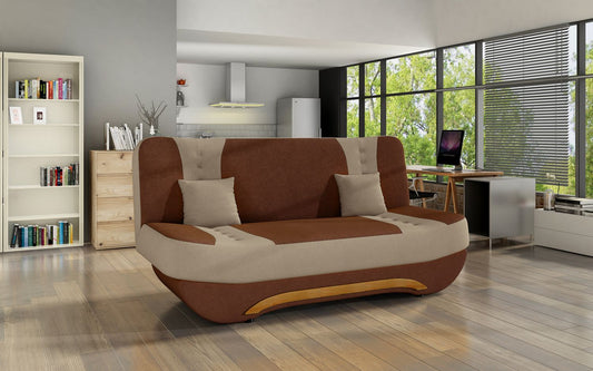 Sleeper Sofa Ewa II 8 | size: Width: 194cm, Height: 95cm, Depth: 92cm | color: Brown/Beige | image: 1 | variant: 1014035