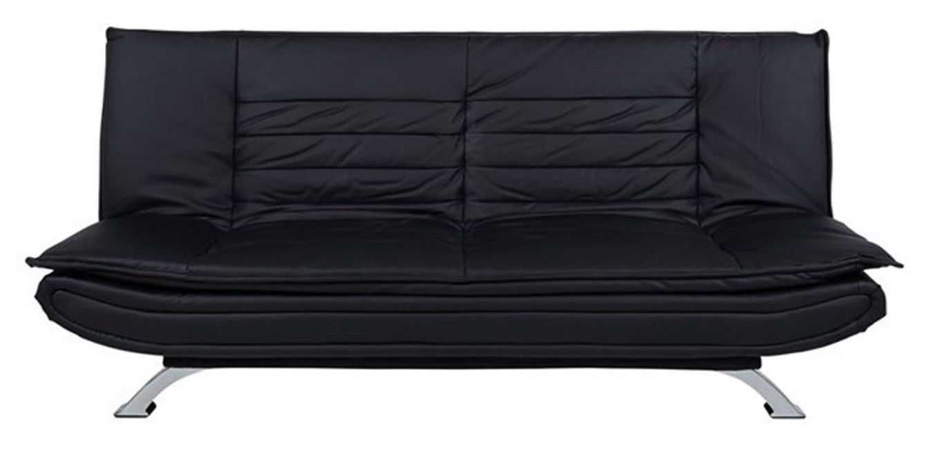 Sleeper Sofa Faith | size: Length: 98cm, Width: 196cm, Height: 91cm | color: Black | image: 0 | variant: 1018094
