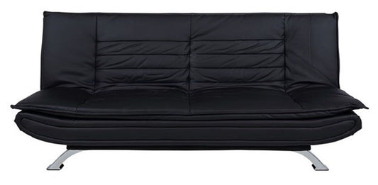 Sleeper Sofa Faith | size: Length: 98cm, Width: 196cm, Height: 91cm | color: Black | image: 0 | variant: 1018094