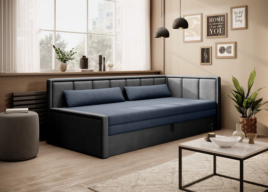 Sleeper Sofa Fulgeo 7 | size: Width: 82cm, Height: 77cm, Depth: 214cm | color: Poco/Zila | image: 1 | variant: 1017284