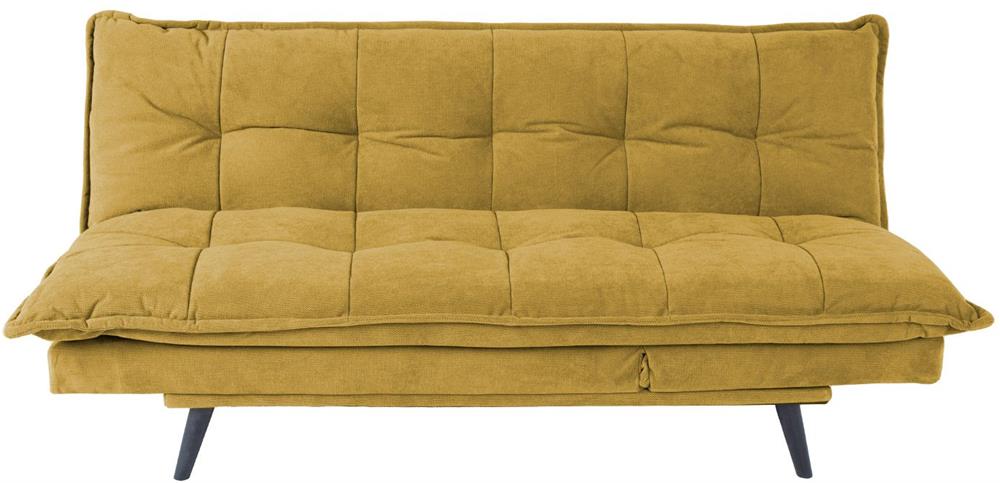 Sleeper Sofa Grantham | size: Width: 193cm, Height: 89cm, Depth: 92cm | color: Yellow | image: 3 | variant: 1000297
