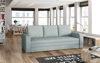 Sleeper Sofa Inversa | size: Width: 220cm, Height: 89cm, Depth: 83cm | color: Blue | image: 0 | variant: 1001307