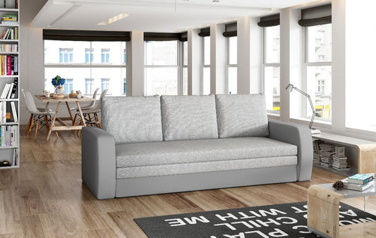 Sleeper Sofa Inversa | size: Width: 220cm, Height: 89cm, Depth: 83cm | color: Gray | image: 0 | variant: 1001299